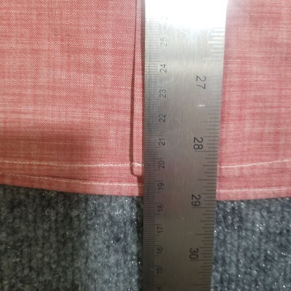 LL Bean Men’s Traditional Fit Red Chambray SS Button-Front Shirt Size Med-REG - Picture 6 of 6